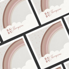 ボホミュート虹の赤ちゃんシャワー女の子ナプキン スタンダードカクテルナプキン