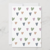 ボホミュート虹の赤ちゃんシャワー 招待状 (裏面)