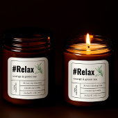 ボホミルキークラフトベージュボタニック紙キャンドルラベル スクエアシール