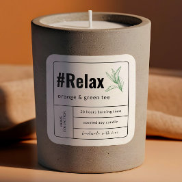 ボホミルキークラフトベージュボタニック紙キャンドルラベル スクエアシール