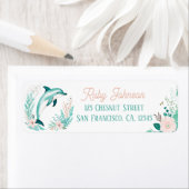 ボホミントグリーンドルフィン差出人住所ラベル ラベル (インサイチュ)