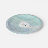 ボホミントマーブル芸術的パーティープレート ペーパープレート (アングル)