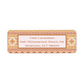 ボホムッアステカドクロス差出人住所 ラベル (正面)