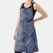 ボホムーディモノグラムのーデミンブルースマンダラス エプロン (インサイチュ)