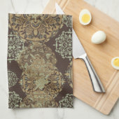 ボホムーディモノグラムのーマンダラス キッチンタオル (四つ折り)