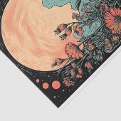 ボホムーンアンドフラワーズデクページ紙 薄葉紙 (詳細)