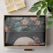 ボホムーンアンドフラワーズデクページ紙 薄葉紙 (ギフト)