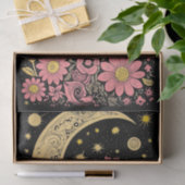 ボホムーンアンドフラワーズデコップス紙 薄葉紙 (ギフト)