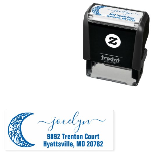 ボホムーンハンドドロー差出人住所 セルフインキングスタンプ (インサイチュ)