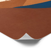 ボホムーンランドスケープ抽象芸術アーストーン ポスター (角)