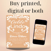 ボホメキシカンフィエスタシエリトリンドベイビーシャワー 招待状