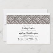 ボホメダリオン結婚式の披露宴 招待状 (正面)