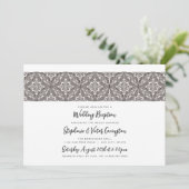 ボホメダリオン結婚式の披露宴 招待状 (スタンド正面)