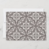 ボホメダリオン結婚式の披露宴 招待状 (裏面)