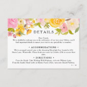 ボホメドウイエロフローラ結婚詳細 エンクロージャーカード (正面)