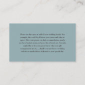 ボホメドウグラスグリーン結婚ズ詳細 エンクロージャーカード (裏面)