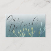 ボホメドウグラスグリーン結婚ズ詳細 エンクロージャーカード (正面)