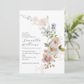 ボホメドー素朴ドワイルドフラワーブライダルシャワー 招待状 (スタンド正面)