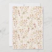 ボホメド素朴フラワーズフローラ卒業パーティー 招待状 (裏面)