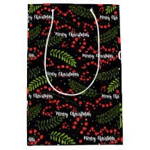 ボホメリーと葉の包装紙