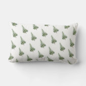 ボホメリークリスマスウォーターカラーツリー ランバークッション (裏面)