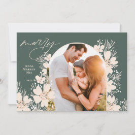 ボホメリークリスマスグリーン シーズンカード