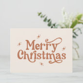 ボホメリークリスマスホリデーカード 招待状 (スタンド正面)