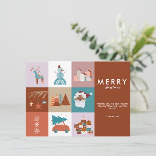 ボホメリークリスマス |季節のあいさつカード シーズンカード (スタンド正面)