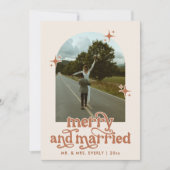 ボホメリー結婚したクリスマスカード シーズンカード (正面)