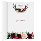 ボホメルロネイビーブルーフローラ〔雄ジカの〕枝角サンキュー (内側 (右))