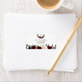 ボホメルロネイビーブルーフローラ〔雄ジカの〕枝角結婚ズ ラベル (インサイチュ)