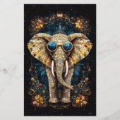 ボホモザイクエレファント、サングラス、CP9クラフト紙 (正面)