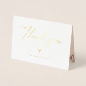 ボホモダンの脚本結婚の写真ありがとう 箔カード (正面)