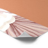 ボホモダンの花結婚秋の歓迎看板 ポスター (角)