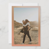 ボホモダンはっきりしたグラデーシ結婚ョン写真 招待状 (裏面)