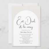 ボホモダンアの食べ大酒飲み楽しいクリスマス 招待状 (正面)