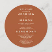 ボホモダンアーストーンサークル結婚式 プログラム (正面)