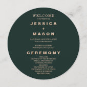 ボホモダンアーストーンサークル結婚式 プログラム (正面)