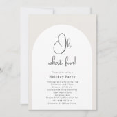 ボホモダンアーチオ何おもしろいクリスマスパーティー 招待状 (正面)