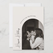 ボホモダンアーチグリーン最も幸せな休暇写真 シーズンカード (正面)