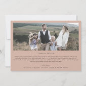 ボホモダンアーチサーモン3家族の写真クリスマス シーズンカード (裏面)