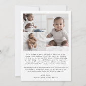 ボホモダンアーチフォト誕生 案内状 (裏面)