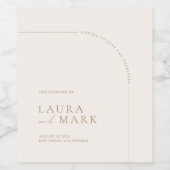 ボホモダンアーチミニマ結婚リスト ワインラベル (シングルラベル)