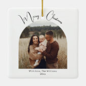 ボホモダンアーチメリークリスマス セラミックオーナメント (裏面)