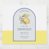 ボホモダンアーチレモンリモンチェロ結婚のボトル リキュールボトルラベル (シングルラベル)
