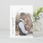 ボホモダンアーチ提案物語写真婚約 案内状 (スタンド正面)