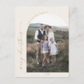 ボホモダンアーチ |クリームクリスマスフォト シーズンポストカード (正面)