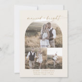 ボホモダンアーチ |クリームフォトコラージュ シーズンカード (正面)