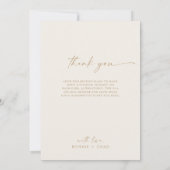 ボホモダンアーチ |クリームブライト結婚したありがとう シーズンカード (裏面)