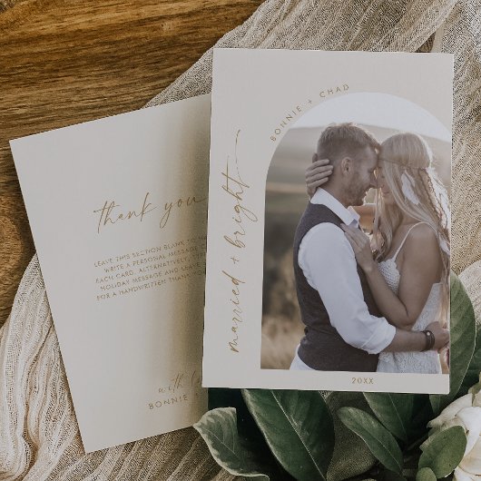 ボホモダンアーチ |クリームブライト結婚したありがとう シーズンカード